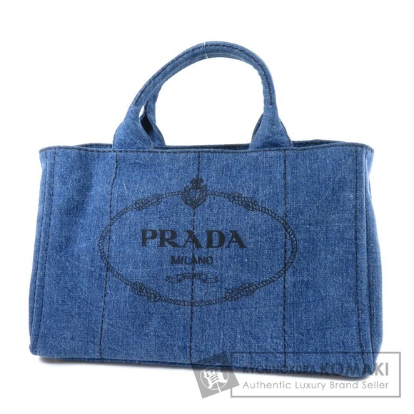 Prada Handbags - Prada Canapa 2way Tote Bag Denim